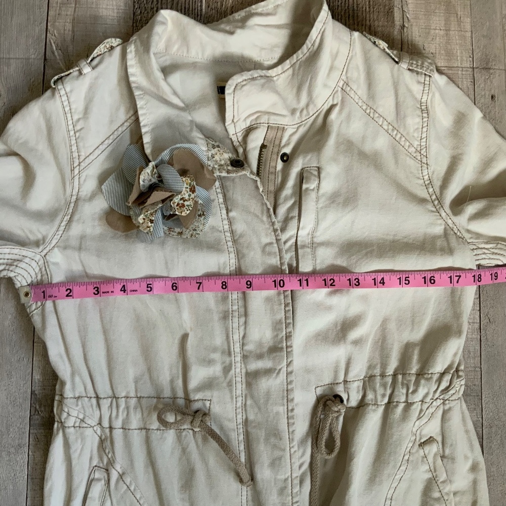Anthropologie Daughters of the Liberation Tan Anorak Utility Jacket SZ 10 - Picture 13 of 15